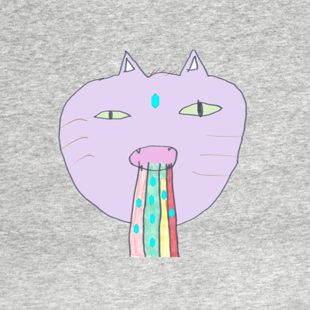 Purple Rainbow Cat by vomitocat